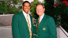 Tiger Woods y Jack Nicklaus en 2002.