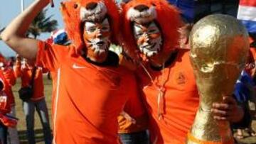 La afición holandesa en Sudáfrica.