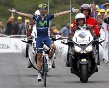 Alejandro Valverde regresa también al Tour de Francia en 2012. El 19 de julio gana la cuarta etapa con final en Peyragudes en una memorable victoria. Firmó toda una gesta, al pasar 35 km en solitario y llegar con una ligera ventaja sobre Chris Froome y Bradley Wiggins.