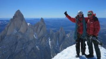 Dupla dorada de la escalada nacional conquistó Cerro Torre