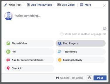 Facebook te ayuda a encontrar amigos para jugar online