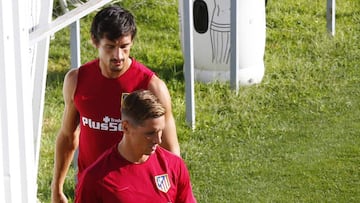 Fernando Torres y Stefan Savic.