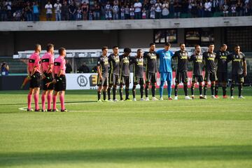 A minute's silence was observed for the victims of the Morandi Bridge tragedy in Genova.