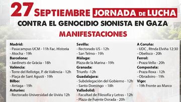 Huelga de estudiantes del 11O: convocatoria, lugares de manifestación y horarios de las protestas