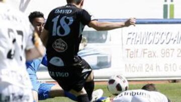 <b>CLAVE. </b>David Rodríguez no perdonó y fue el autor del único tanto del encuentro.
