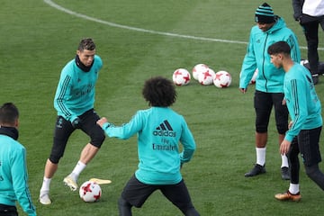 El entrenamiento del Madrid antes de volver a la Copa