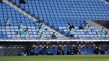 El banquillo del Espanyol.