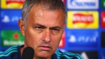 Jose Mourinho en rueda de prensa.