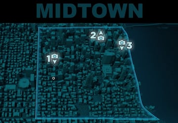 Mapa de las fotos secretas de Midtown
