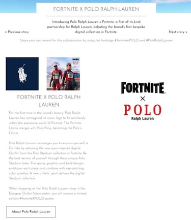 Fortnite x Polo Ralph Lauren: todos los detalles de la próxima colaboración