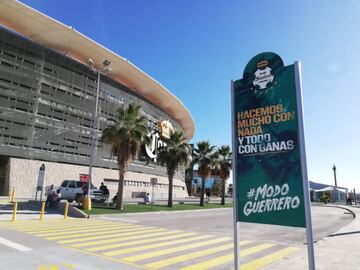 El color del Santos Laguna contra Monterrey desde Torreón