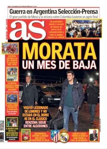 Las portadas de AS de noviembre