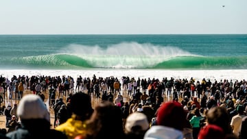 PENICHE, PORTUGAL - MARCH 6: The lineup during Round of 16 at the MEO Pro Portugal on March 6, 2022 in Peniche, Portugal. (Photo by Margarita Salyak/World Surf League)