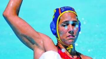 Hagen, a punto de lanzar.