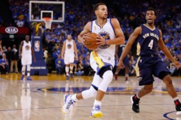 La fiesta del título de los Warriors en su primer partido en el Oracle Arena. Después, triunfo claro ante los Pelicans.