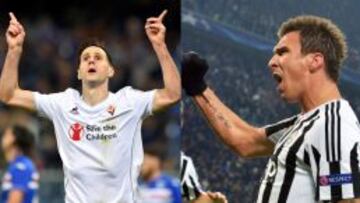 DUELO DE CROATAS. Kalinic y Mandzukic serán los delanteros de sus respectivos equipos.