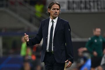 Simone Inzaghi entrenador del Inter de Milán.