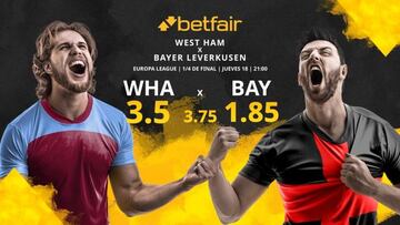 West Ham United vs. Bayer Leverkusen: horario, TV, estadísticas, cuadro y pronósticos