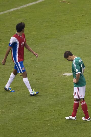 La Selección Mexicana empató sin goles ante Costa Rica en las eliminatorias mundialistas rumbo a Brasil 2014 el 11 de junio de 2013