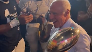 Eagles owner Jeffrey Lurie breaks the Internet with locker room dance after Super Bowl LIX victory