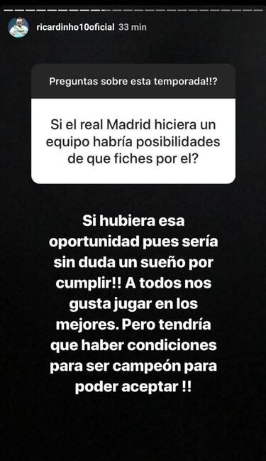 "Si el Madrid hiciera equipo, sería un sueño jugar con ellos"