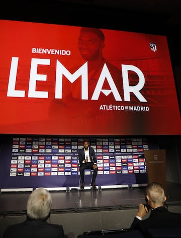 La presentación de Lemar, nuevo fichaje del Atlético, en imágenes