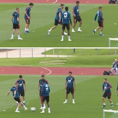 Aquí hay toque y mucha clase: el rondo de Silva, Aspas y Rodri