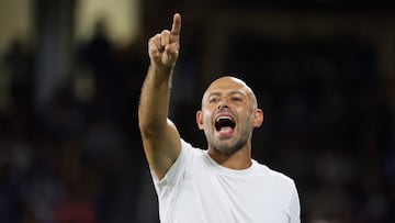 ORLANDO, FLORIDA - AUGUST 10: Javier Mascherano, Head Coach of Inter Miami CF, reacts during the MLS match between Orlando City and Inter Miami CF at Inter&Co Stadium on August 10, 2025 in Orlando, Florida. Alex Menendez/Getty Images/AFP (Photo by Alex Menendez / GETTY IMAGES NORTH AMERICA / Getty Images via AFP)