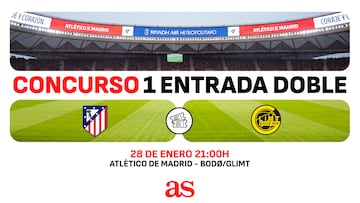 Gana entradas para el partido del Atlético de Madrid con el Bodø/Glimt