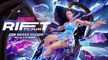 Arte oficial del skin Ariana Grande en Fortnite