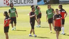 Simeone probó con el once que podría jugar la final de Copa