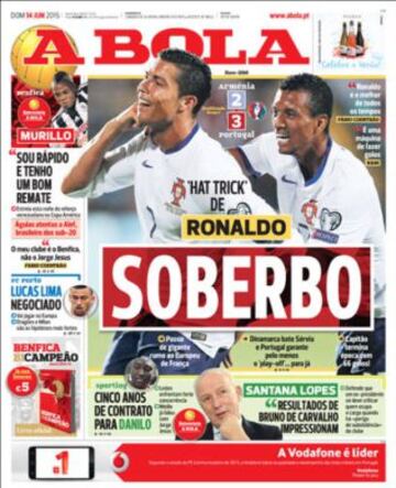 Portadas de la prensa deportiva