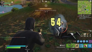 Disparamos a la cabeza a un jugador enemigo derribado con una Pistola Secundaria de rareza Poco Común