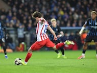 18/02/26 PARTIDO CHAMPIONS LEAGUE DIECISEISAVOS IDA
BRUJAS BRUGGE - ATLETICO DE MADRID
PRIMER GOL PENALTI JUALIAN ALVAREZ 0-1