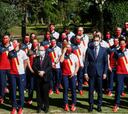 Pedro Sánchez y los Reyes despiden al equipo español antes de volar a Tokio