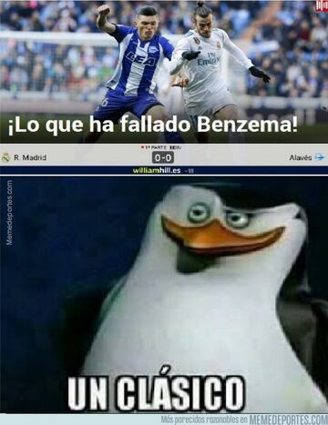 Benzema protagonista de los memes del Real Madrid-Alavés