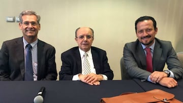 Gerardo Benavides, Plinio Escalante y Javier Salinas.