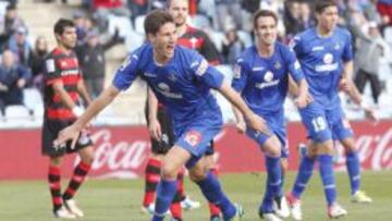 ALEGR&Iacute;A. Fede Fern&aacute;ndez celebra el gol que le marc&oacute; al Celta.