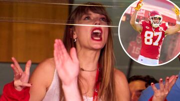 Tras ser captada apoyando a los Chiefs en el Arrowhead Stadium, Taylor Swift se vuelve viral tras su icónica reacción al touchdown de Travis Kelce.