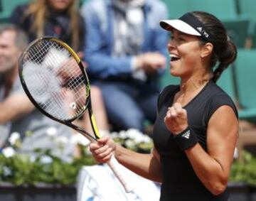 Ana Ivanovic durante el Roland Garros de 2015.