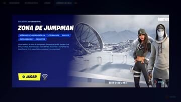Podemos entrar al mapa creativo Zona de Jumpman con el código de isla 5519-3138-2454