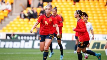 Alexia Putellas celebra su gol en el Espa&ntilde;a-Canad&aacute; de la Arnold Clark Cup 2022
 PRENSA RFEF
 23/02/2022