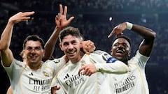 Real Madrid-M. City: el hat-trick de Valverde en imágenes