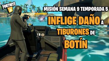 &iquest;D&oacute;nde encontrar tiburones de bot&iacute;n en Fortnite Temporada 5?