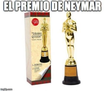 Los mejores memes sobre los clavados de Neymar