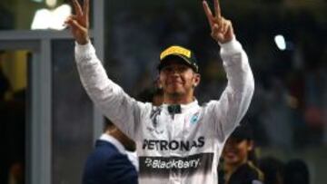hamilton, el domingo en Abu Dhabi.
