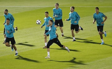 Último entrenamiento antes de la final del Mundial de Clubes