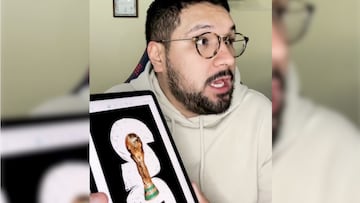 Tiktoker se vuelve viral por burlarse del logo oficial de la Copa del Mundo 2026