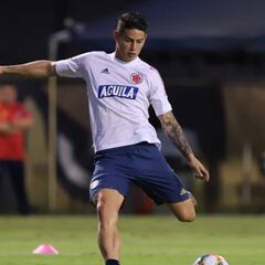 James entrena con normalidad por segundo día en Selección