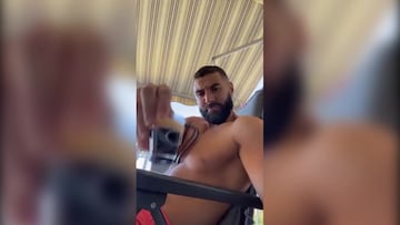 Los músculos de Benzema impresionan y se vuelven virales